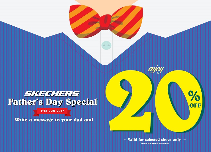 Skechers father's sale day promotion